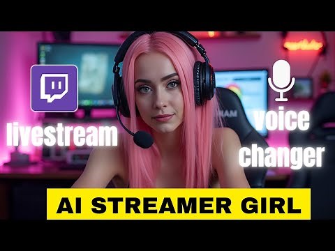 Create an AI TWITCH Streamer/Gaming Girl That Goes LIVE || Make $10000/Month