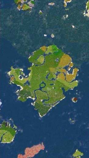 Minecraft Continent Island Seed!