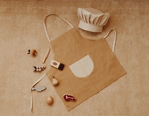 Kids Apron & Chef Hat Sewing Pattern, Easy Level, PDF Sewing Guide, Photo Step by Step Tutorial Included, Instant Download - Etsy