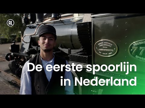 De eerste spoorlijn in Nederland