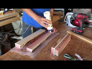 making a rolling pin from scratch in less than 5 min