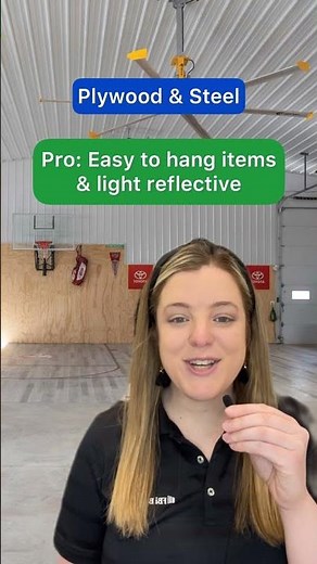 6 Ways to Finish Your Pole Barn Interior Part 2 #polebarn #postframe #construction #shorts