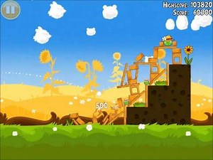 Official Angry Birds Seasons Walkthrough Summer Pignic 1-3