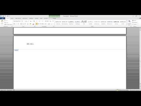Set Up an APA Formatted Paper in Word 2010