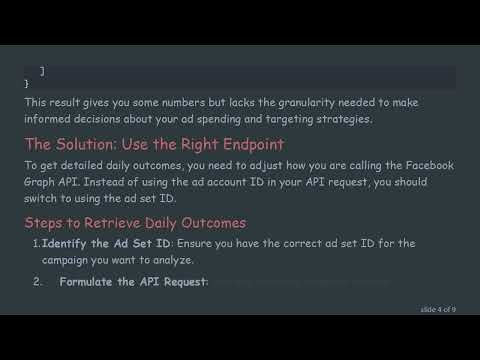 Getting Estimated Daily Results Using Facebook Graph API