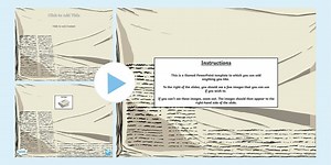 Newspaper Themed Editable Template PowerPoint