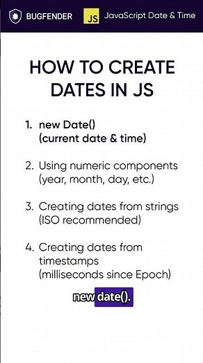 How to Create the Current Date in JavaScript #javascript #webdev #coding #frontend #javascriptdate