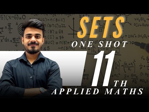 Sets ONE SHOT💥 | CBSE Class 11 Applied Maths | Complete Chapter in One Video