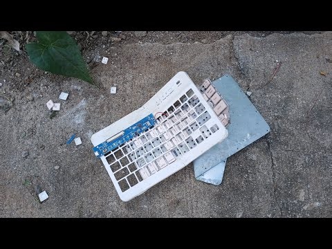 Destroying a Bluetooth keyboard! #keyboard #video