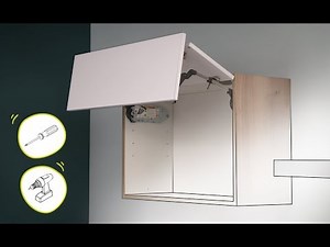 Cuisine équipée : régler un meuble avec mécanisme pliant relevant en vidéo