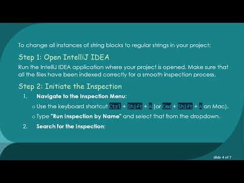 How to Replace String Blocks with Regular String Literals in IntelliJ
