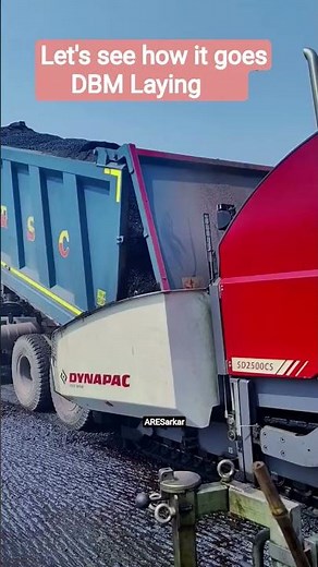 DBM Laying Process in Action! | Civil Engineering Marvel #shorts #civilengineering