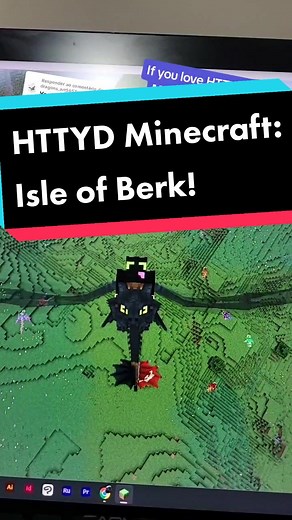 Respondendo a @dragons_art5657 This mod is SO GOOD!! Seriously, people need to download it NOW!!! #httyd #howtotrainyourdragon #toothless #httydtoothless #minecraft #minecraftmods #minecraftisleofberk #minecraftmemes #gamer #crypticpaw