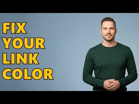How To Change Hyperlink Color In Mailchimp?