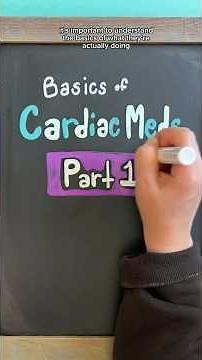 BASICS OF CARDIAC MEDS: PART 1 #nursing