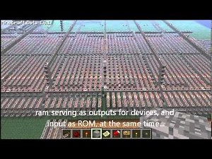 Most powerful redstone computer to date (150 bits of RAM, a 10-bit processor, GUI, 10 bit decoder, and more!)