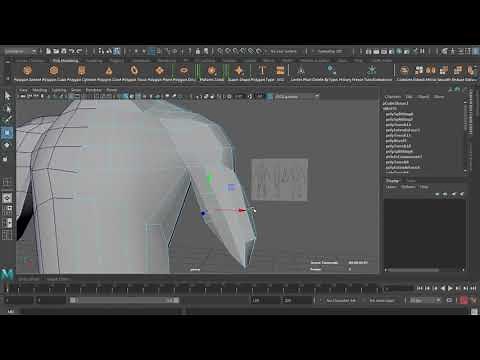 Human Male Body Modelling in Autodesk Maya Tutorial Software Part-01