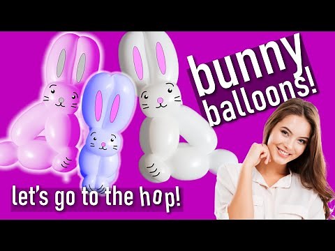 How to Make a Bunny Rabbit Balloon Animal - Balloon Bunny Tutorial