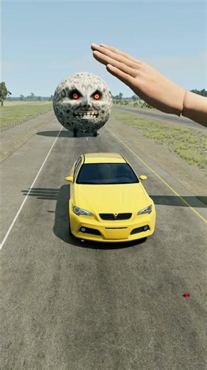 Big & Small Cars vs Giant Hand Slap - BeamNG.drive