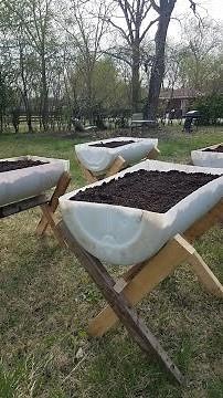 Inexpensive Raised Garden Beds out of Food Safe Barrels