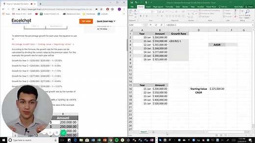 How to Calculate the Average Growth Rate in Excel | Excelchat