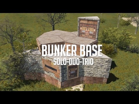 Rust - OVERPOWERED BUNKER BASE DESIGN ( Solo-Duo-Trio )