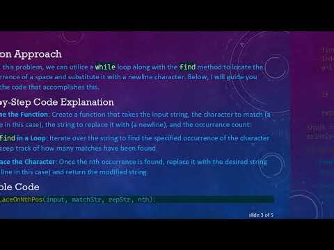 How to Replace the 4th Space with a New Line in Python
