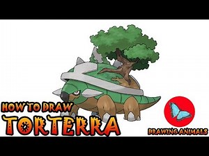 How To Draw Torterra Pokemon | Coloring and Drawing For Kids