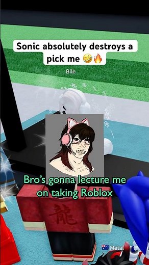 SONIC ABSOLUTELY DESTROYS a PICK ME 🤣🔥 #roblox #micup #sonic