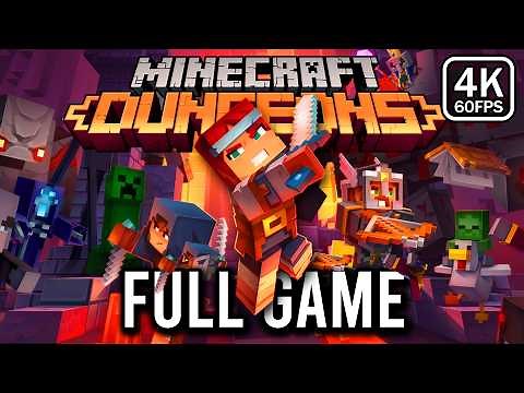 Minecraft Dungeons - FULL GAME Walkthrough (4k 60fps) - No Commentary