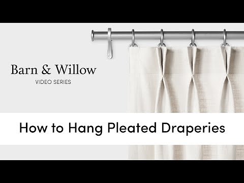 How to Hang Pleated Draperies