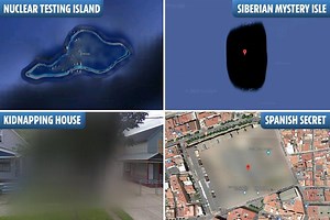 The 11 Google Maps locations you're not allowed to see – including military bases and mysterious islands