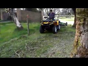 HAYES ATV RAKE DEMO