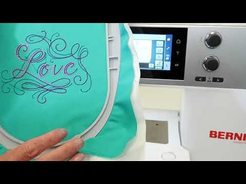 BERNINA 570 86 How to Embroider a Design from Start to Finish