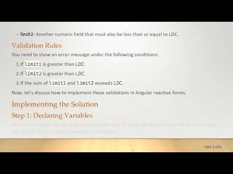 How to Validate Form Fields in Angular Reactive Forms Using Custom Validators
