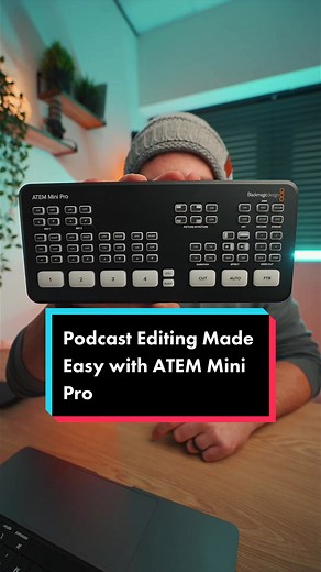 The ATEM Mini Pro is an incredible device perfect for streamlining the podcast-recording process! Instead of manually hitting record on all cameras and listening through the entire podcast afterwards, this efficient device makes the process much easier. #Photography #HitchinPhotographer #Hitchin #photographybusinesstips #ConnorWells #PortraitPhotography #videographer #cameragear