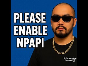 Please be sure to enable NPAPI