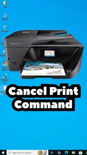 Cancel Print Command in Windows 10