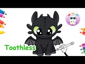 How to Draw Toothless | Easy Step by Step Dragon Drawing Tutorial