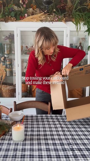 I have to admit that I’m not personally rushing into the holiday season yet, but I also have so many ideas that I want to share in order for you to have time to save and plan ahead! This is personally one of my favorites and one that I can’t wait to redo with a bit more time and precision this year - the recycled cardboard gingerbread ornaments The kids will love this one, too, trust me! Simply cut out little houses or gingerbread men using a craft knife and decorate with paint, paint markers, o