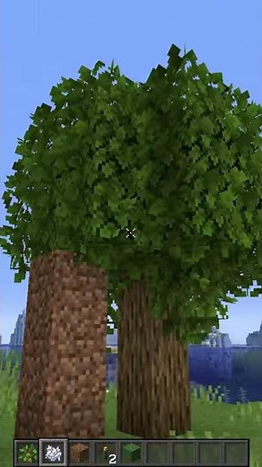 Minecraft #shorts :: How to Make LARGE OAK Trees in 1.16.3