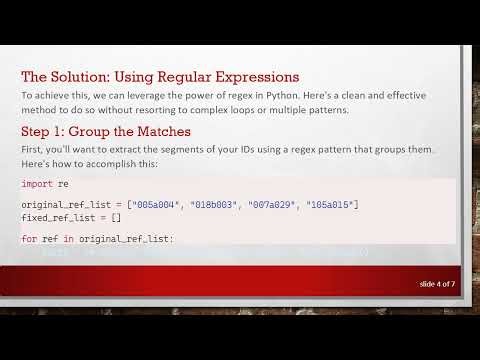 Efficiently Use Regular Expressions to Remove Zero Padding from IDs