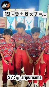 19 - 9 + 6 x 7 = ...#mtk #math #maths #matematika #mathematics #short #shorts