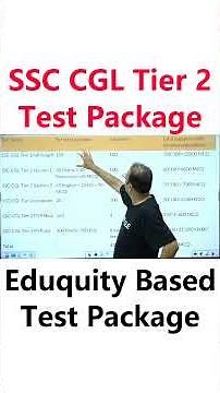 SSC CGL Tier 2 eduquity based test package by Pinnacle: 33600 MCQs II eduquity based test package