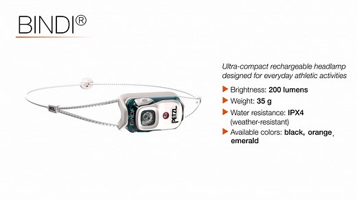 BINDI® - Ultra-compact rechargeable headlamp designed for everyday athletic activities