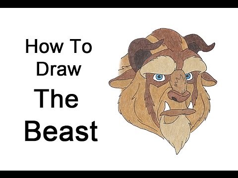 How to Draw the Beast from Beauty and the Beast