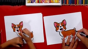 How To Draw A Corgi - Art For Kids Hub -
