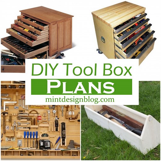 18 Free DIY Tool Box Plans For Wood Workers
