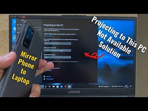 Projecting to This PC Wndows 10 Not Available Solution in Hindi and Mirror Phone Screen to Laptop