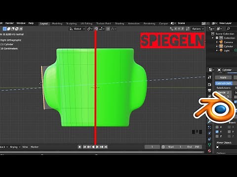Objekte Spiegeln - Symmetrisch Modellieren I Blender 2.8 Tutorial Deutsch